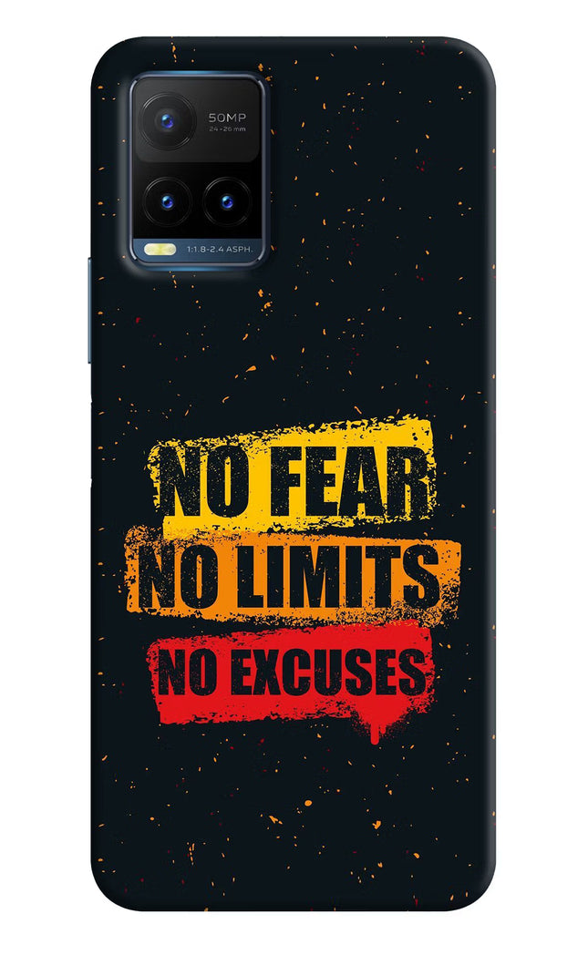 No Fear No Limits No Excuse Vivo Y21T Hard Case Back Cover by Casekaro