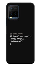 Life Motto Code Vivo Y21T Hard Case Back Cover by Casekaro