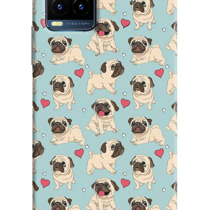 Pug Dog Vivo Y21T Hard Case Back Cover by Casekaro