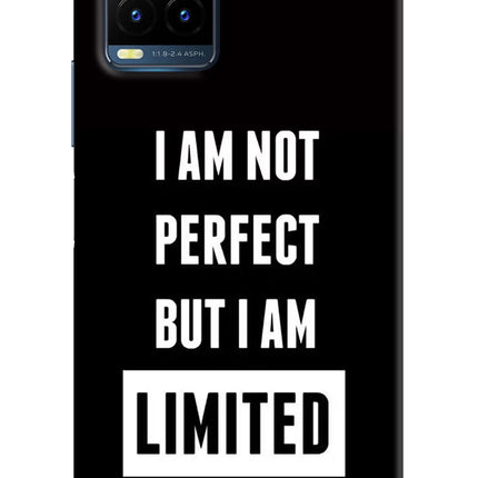 I Am Not Perfect But I Am Limited Edition Vivo Y21T Hard Case Back Cover by Casekaro