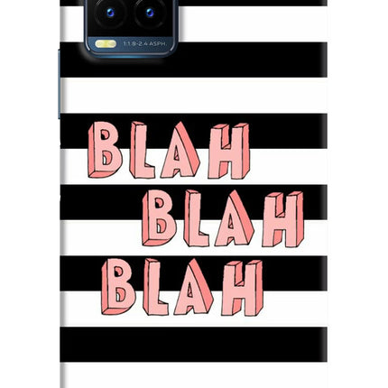 Blah Blah Blah Vivo Y21T Hard Case Back Cover by Casekaro