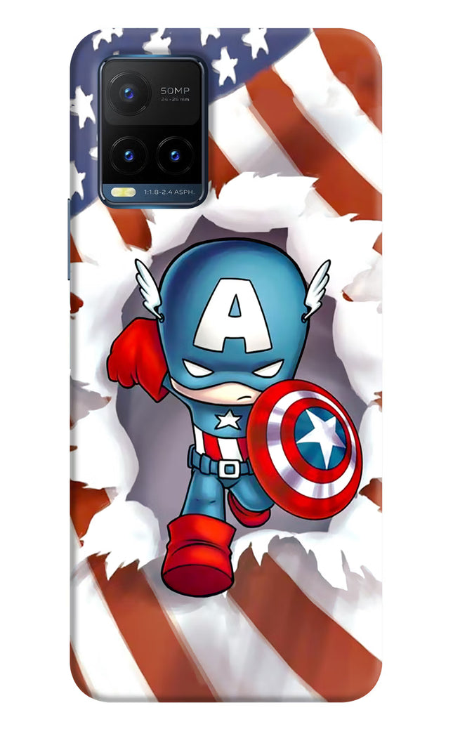 Captain America Vivo Y21T Hard Case Back Cover by Casekaro