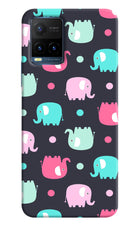 Elephants Vivo Y21T Hard Case Back Cover by Casekaro