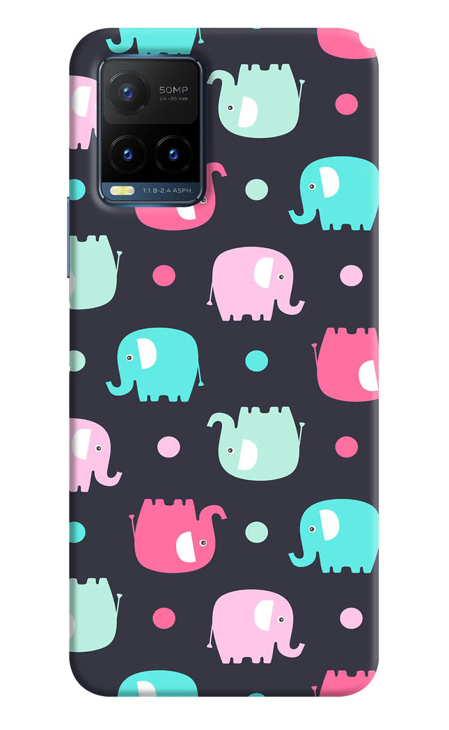 Elephants Vivo Y21T Hard Case Back Cover by Casekaro