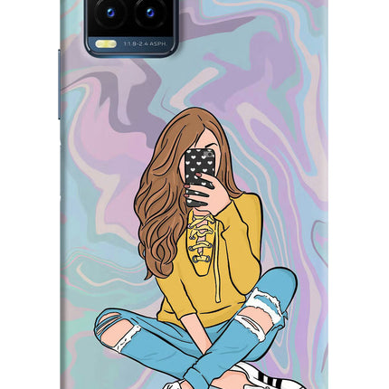 Selfie Girl Vivo Y21T Hard Case Back Cover by Casekaro