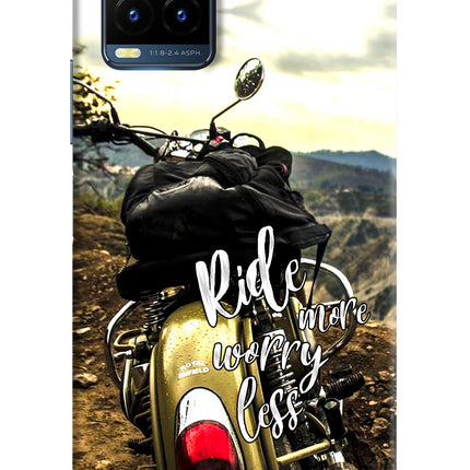 Ride More Worry Less Vivo Y21T Hard Case Back Cover by Casekaro
