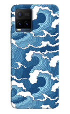 Blue Waves Vivo Y21T Hard Case Back Cover by Casekaro