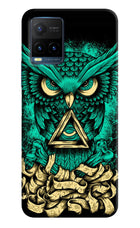 Green Owl Vivo Y21T Hard Case Back Cover by Casekaro