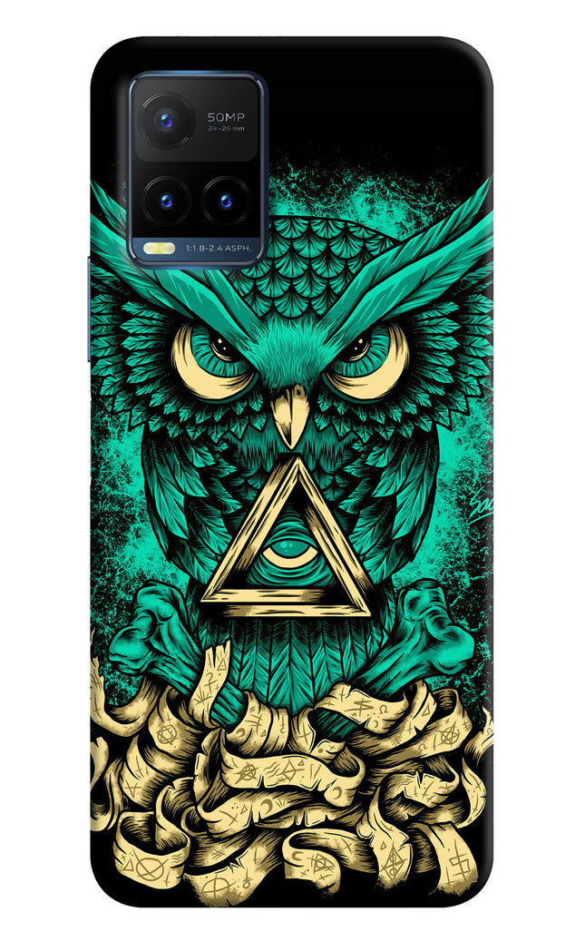 Green Owl Vivo Y21T Hard Case Back Cover by Casekaro