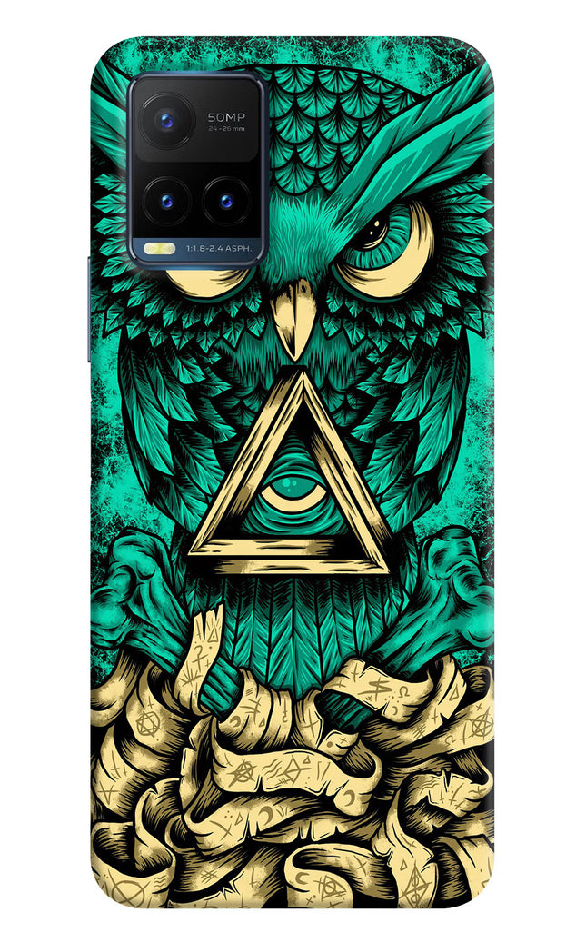 Green Owl Vivo Y21T Hard Case Back Cover by Casekaro
