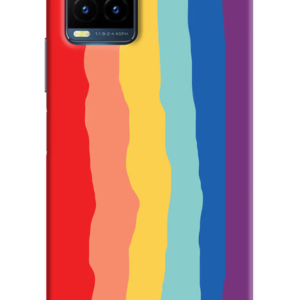 Rainbow Vivo Y21T Hard Case Back Cover by Casekaro