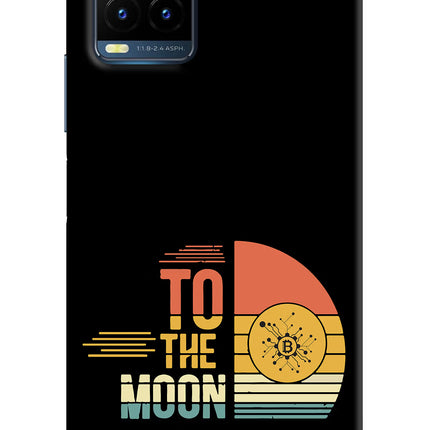 To the Moon Vivo Y21T Hard Case Back Cover by Casekaro