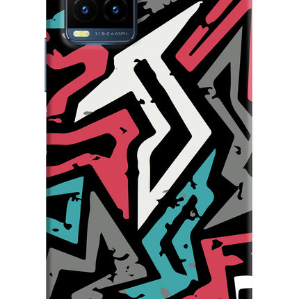 Geometric Graffiti Vivo Y21T Hard Case Back Cover by Casekaro