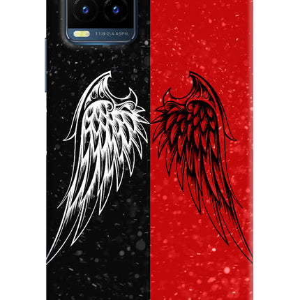 Wings Vivo Y21T Hard Case Back Cover by Casekaro