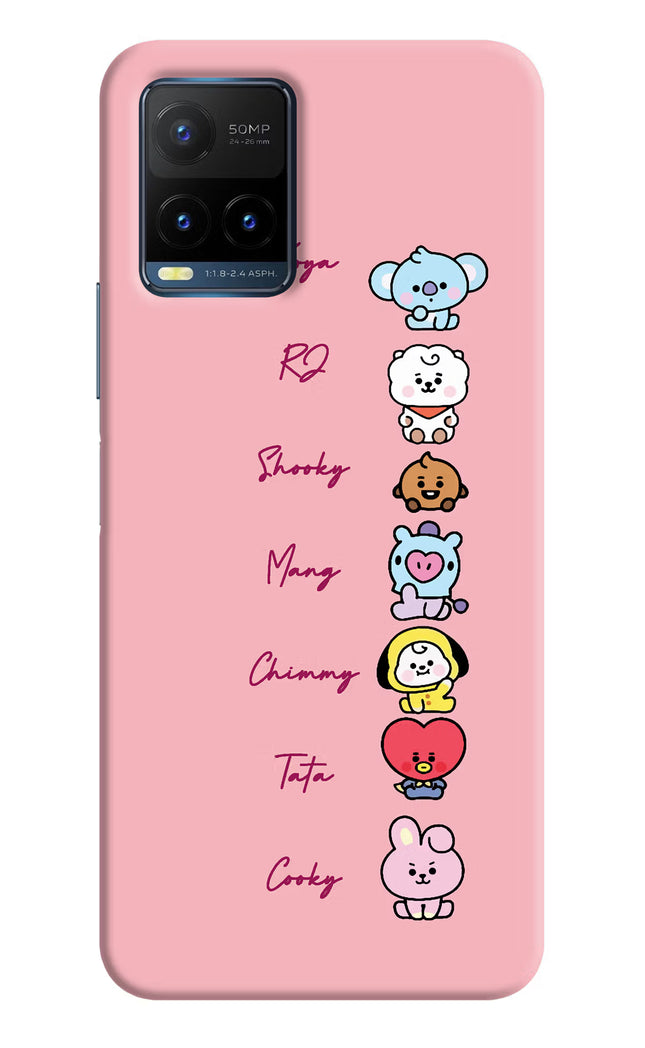 BTS names Vivo Y21T Hard Case Back Cover by Casekaro