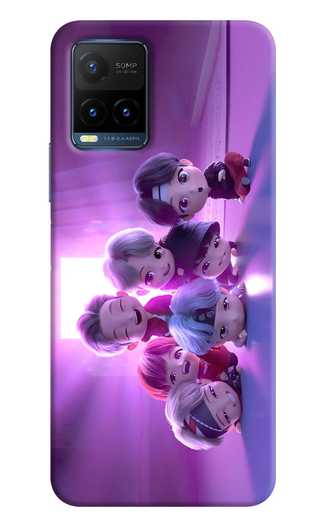 BTS Chibi Vivo Y21T Hard Case Back Cover by Casekaro
