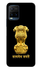 Satyamev Jayate Golden Vivo Y21T Hard Case Back Cover by Casekaro