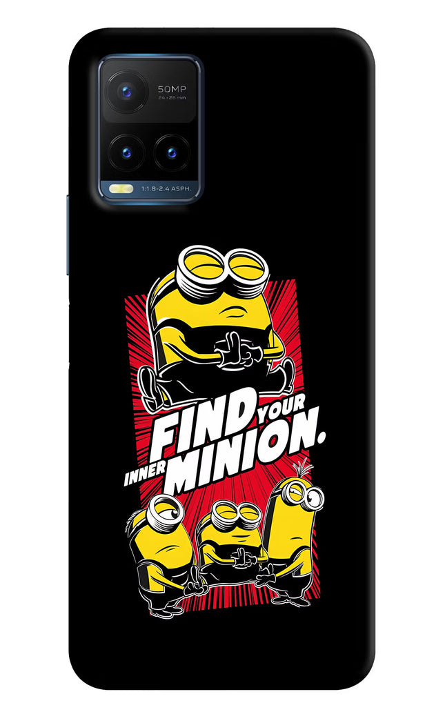 Find your inner Minion Vivo Y21T Hard Case Back Cover by Casekaro