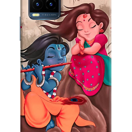 Radhe Krishna Vivo Y21T Hard Case Back Cover by Casekaro