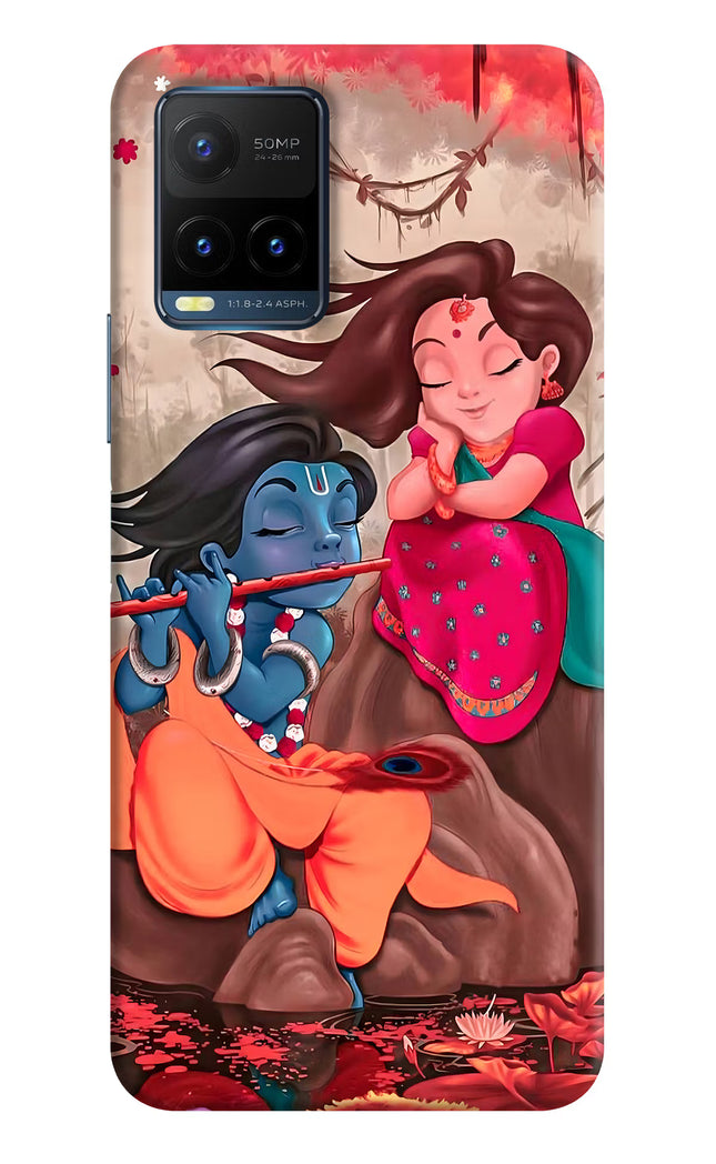 Radhe Krishna Vivo Y21T Hard Case Back Cover by Casekaro