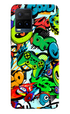 Game Doodle Vivo Y21T Hard Case Back Cover by Casekaro