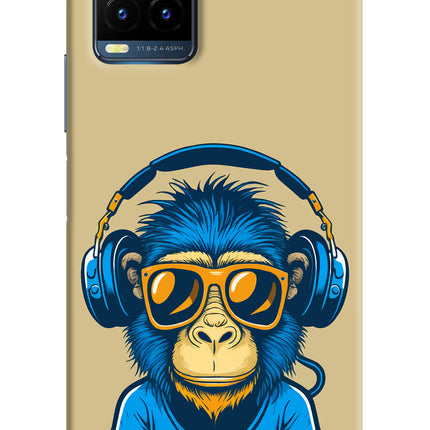 Monkey Headphone Vivo Y21T Hard Case Back Cover by Casekaro
