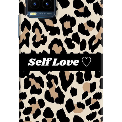 Leopard Print Self Love Vivo Y21T Hard Case Back Cover by Casekaro