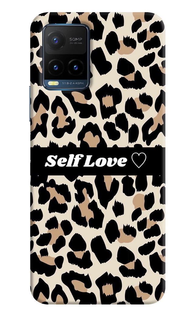 Leopard Print Self Love Vivo Y21T Hard Case Back Cover by Casekaro