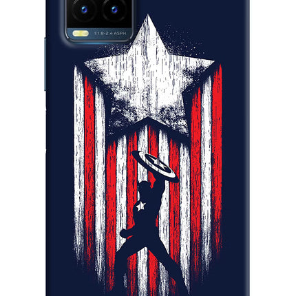 Captain America Marvel Art Vivo Y21T Hard Case Back Cover by Casekaro
