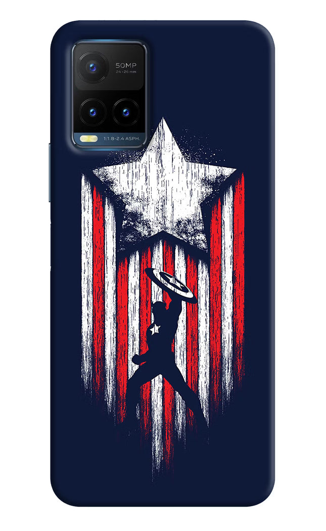 Captain America Marvel Art Vivo Y21T Hard Case Back Cover by Casekaro