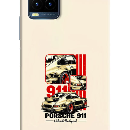 Classic Porsche 911 Vivo Y21T Hard Case Back Cover by Casekaro