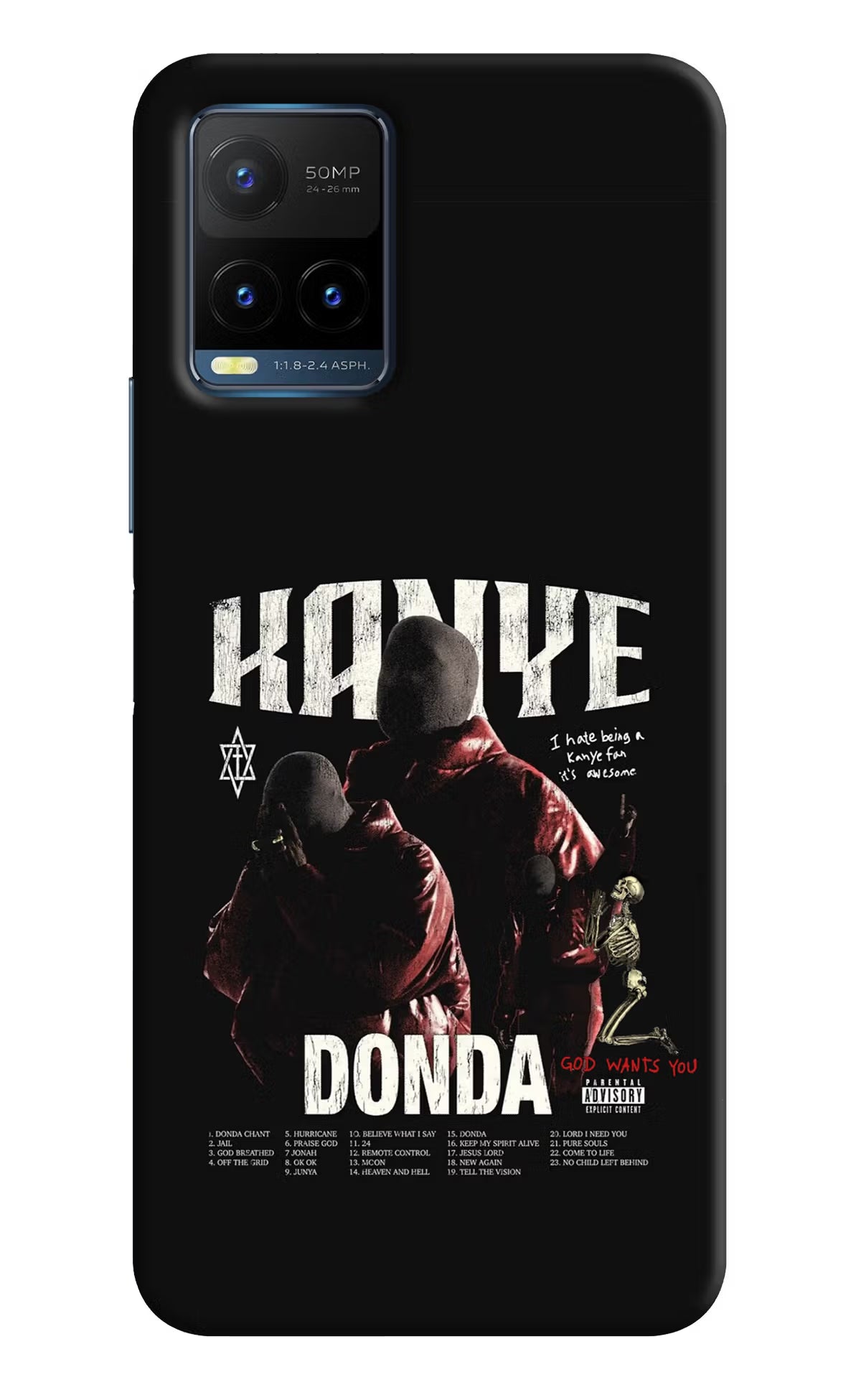 Donda Kanye West Vivo Y21T Back Cover
