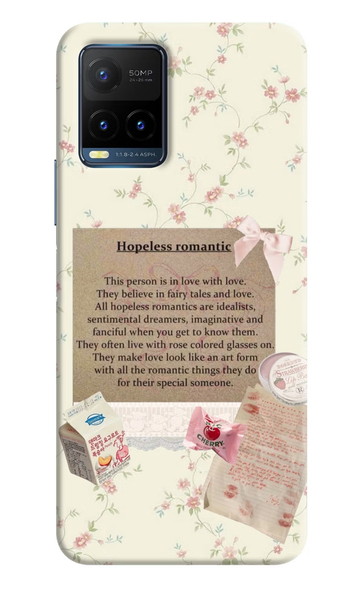 Hopeless Romantic Vivo Y21T Back Cover