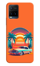 Palm Drive 80s Vivo Y21T Hard Case Back Cover by Casekaro
