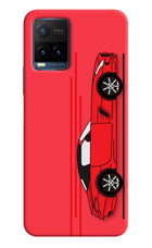 Red Velocity Vivo Y21T Hard Case Back Cover by Casekaro