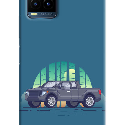 Retro Garage Vibe Vivo Y21T Hard Case Back Cover by Casekaro