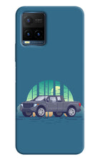 Retro Garage Vibe Vivo Y21T Hard Case Back Cover by Casekaro