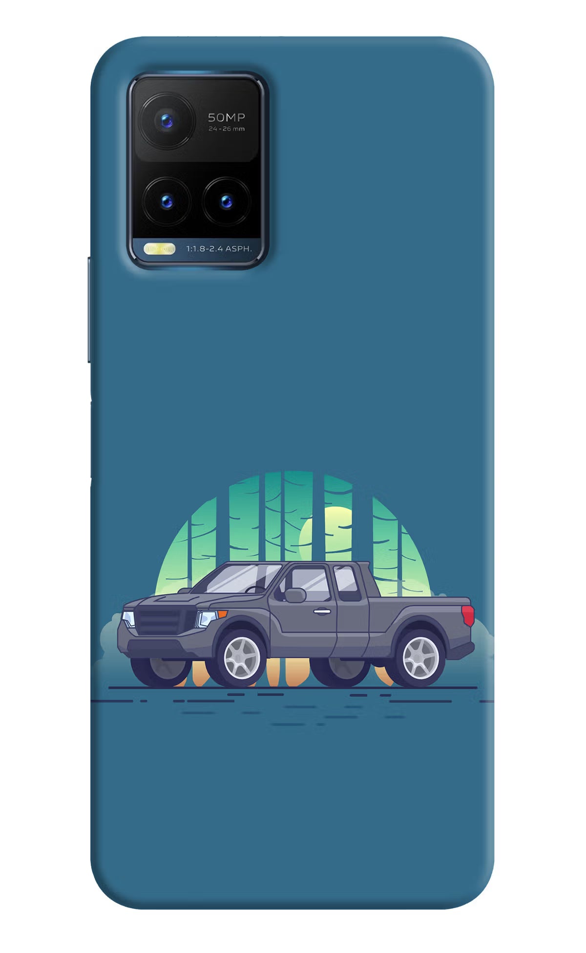 Retro Garage Vibe Vivo Y21T Back Cover