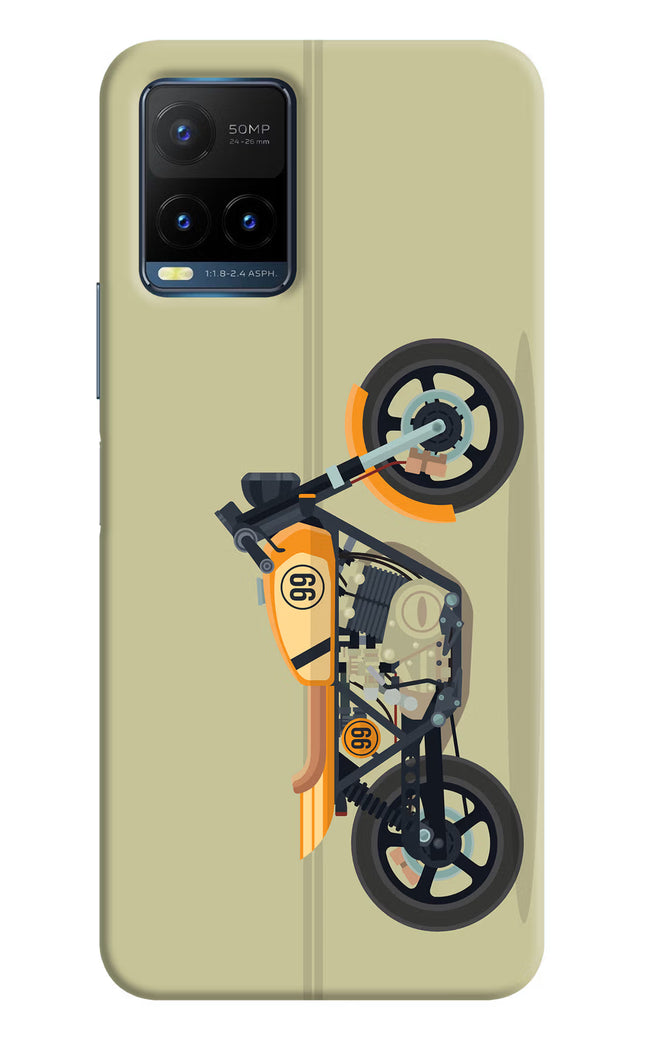 Vertical Speedster Vivo Y21T Hard Case Back Cover by Casekaro