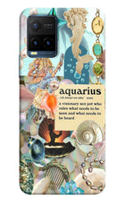 Aquarius Zodiac Vivo Y21T Hard Case Back Cover by Casekaro