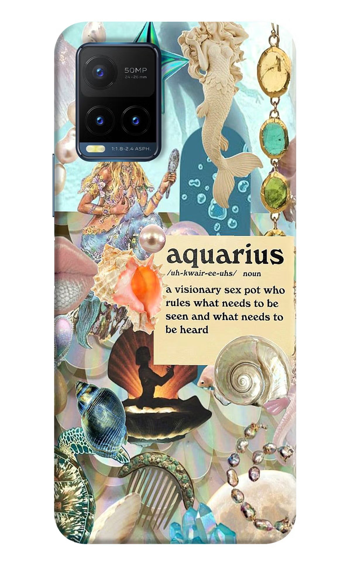 Aquarius Zodiac Vivo Y21T Back Cover