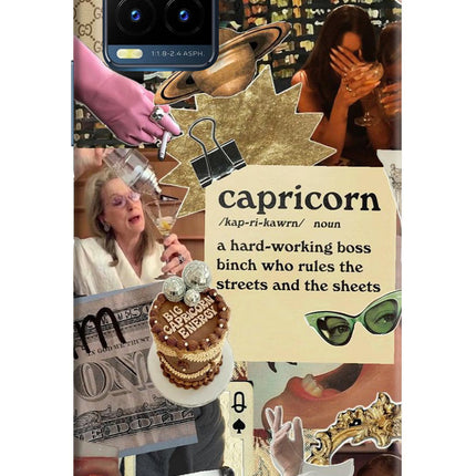 Capricorn Zodiac Vivo Y21T Hard Case Back Cover by Casekaro