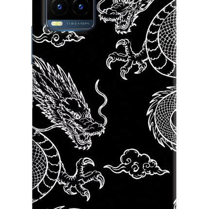 Twin Dragons Vivo Y21T Hard Case Back Cover by Casekaro