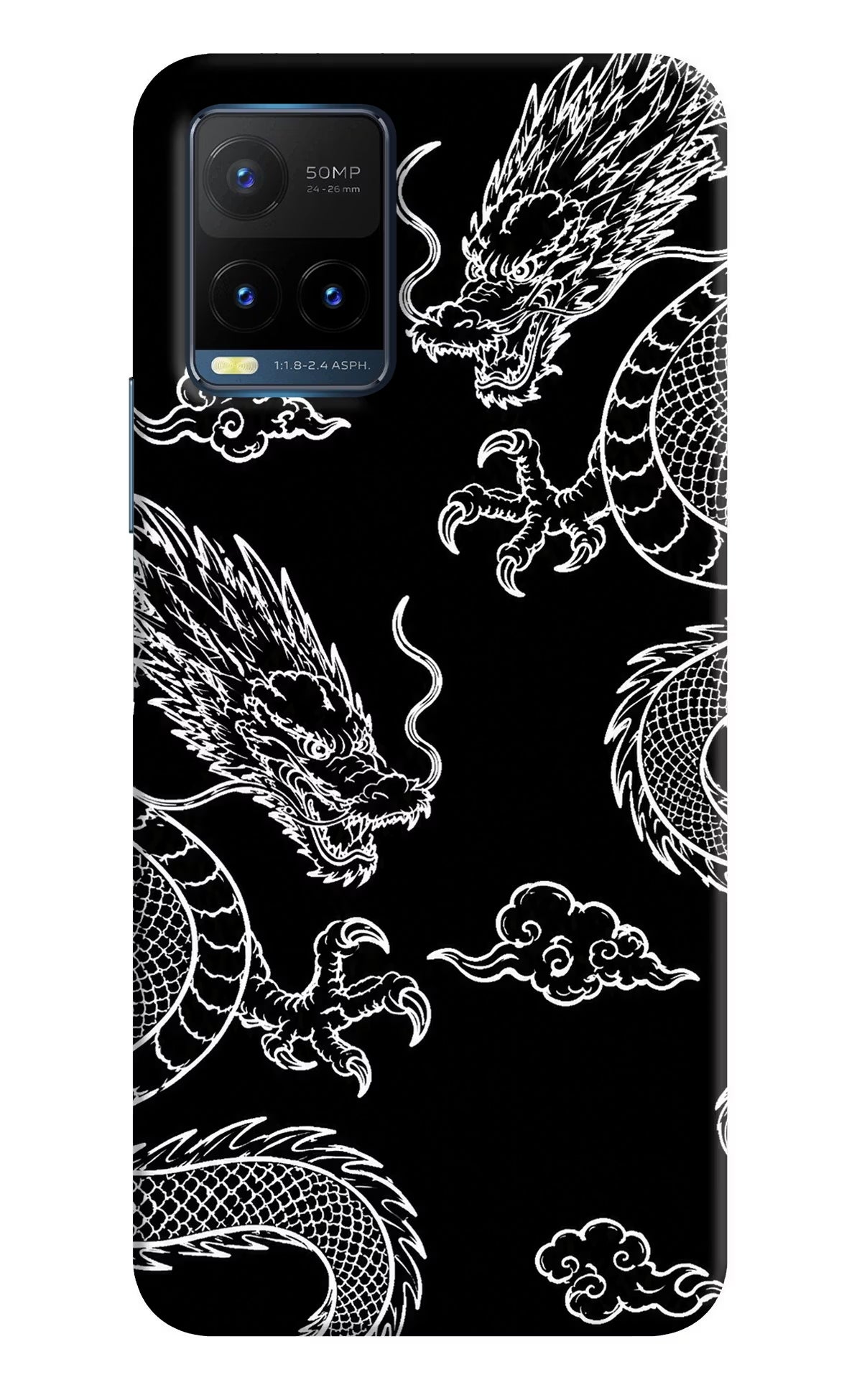 Twin Dragons Vivo Y21T Back Cover