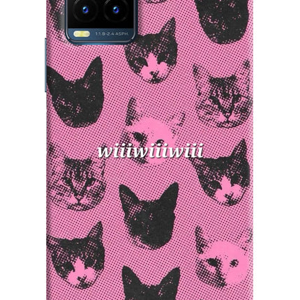 Pink Cats Vivo Y21T Hard Case Back Cover by Casekaro