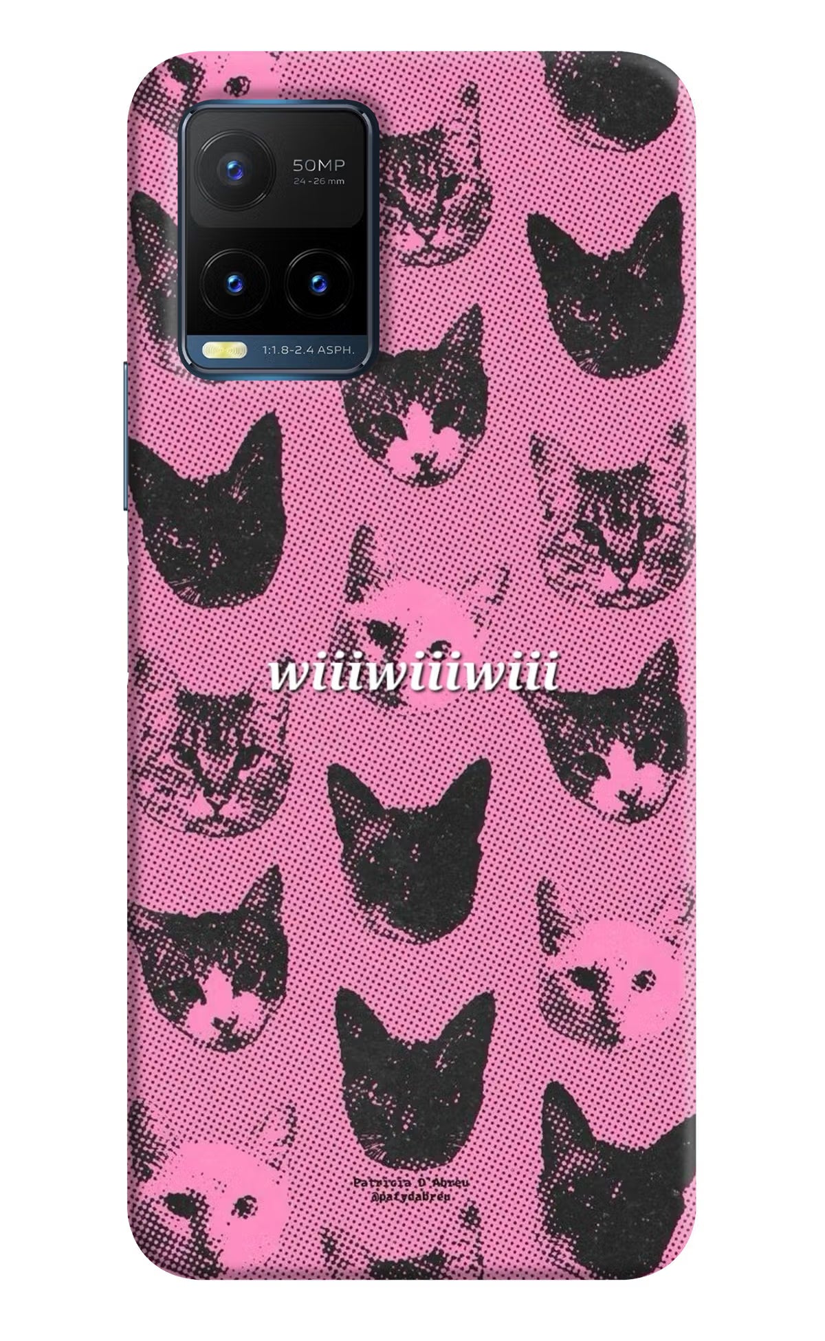 Pink Cats Vivo Y21T Back Cover