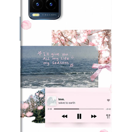 Wave to earth Vivo Y21T Hard Case Back Cover by Casekaro