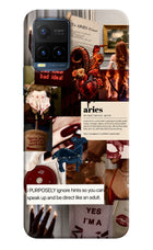 Zodiac Aries Vivo Y21T Hard Case Back Cover by Casekaro