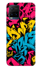 Graffiti Vibe Vivo Y21T Hard Case Back Cover by Casekaro