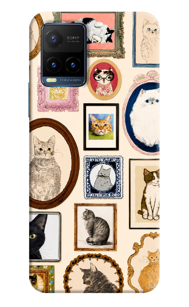 Mirror Cats Vivo Y21T Hard Case Back Cover by Casekaro